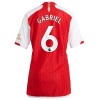 Original Fußballtrikot Arsenal 2023-24 Gabriel 6 Heimtrikot Für Damen